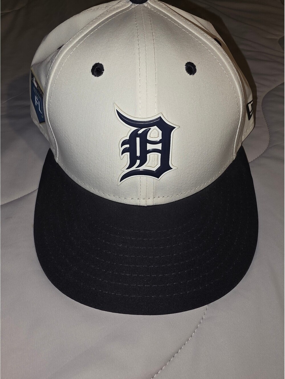 New Era Detroit Tigers White Navy Blue. 7 1/2 59FIFTY. Florida Special 2018